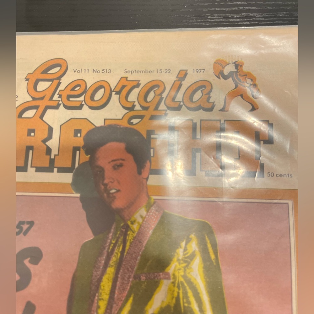 Vintage Georgia Rabbit Magazine Cover featuring Elvis Presley